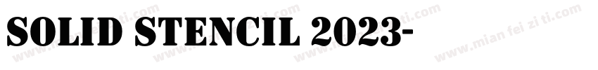 Solid Stencil 2023字体转换